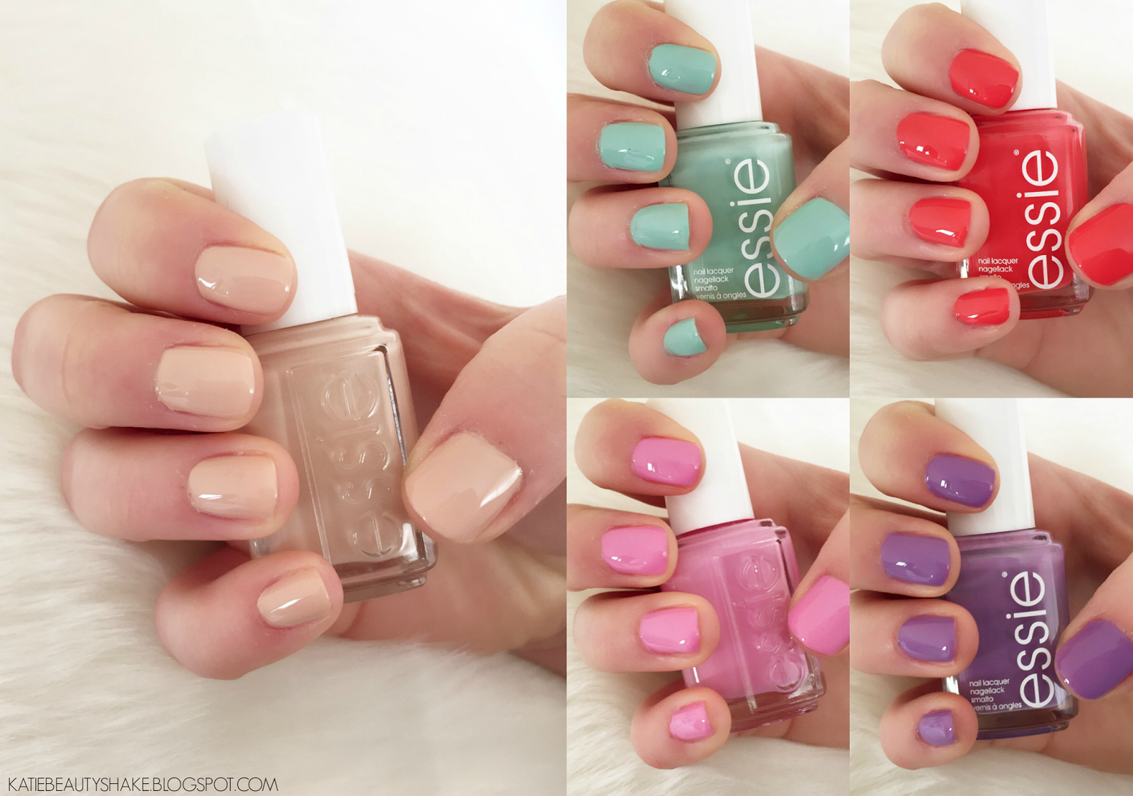 KATIEBEAUTYSHAKE TOP FIVE FAVOURITE ESSIE NAIL POLISHES