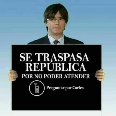 Se traspasa república por no poder atender , preguntar por Carles