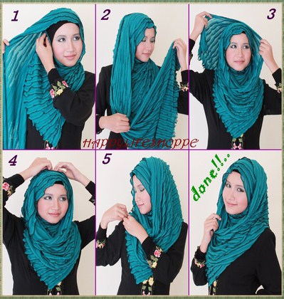 10 Tutorial Hijab Simple Untuk Kuliah 1000 Jilbab Cantik