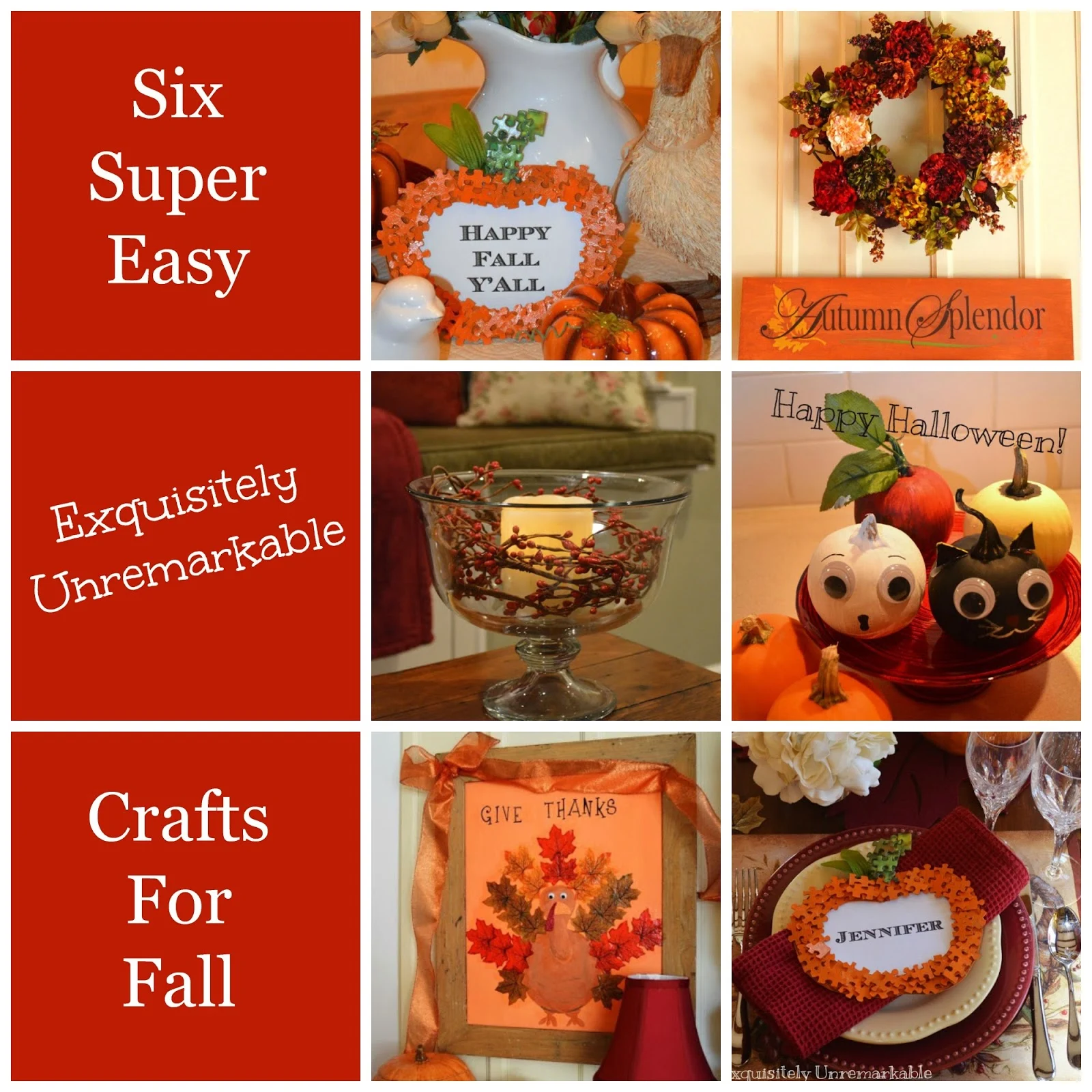 Six Easy Crafts for Fall