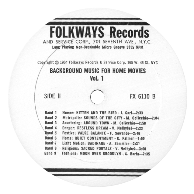 Collector Not Completist Various "Background Music For Home Movies