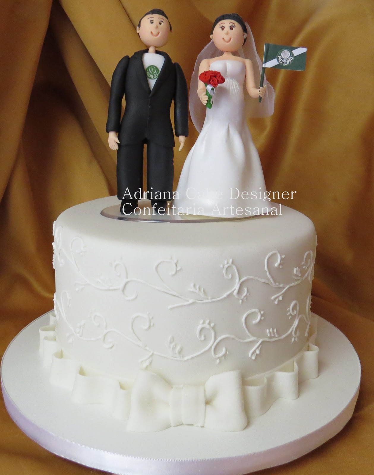 Bolos Decorados De Casamento Com Pasta Americana