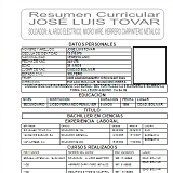 formato de resumen curricular para rellenar
