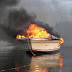  Σκάφος πήρε φωτιά και βυθίστηκε  στη Ζάκυνθο