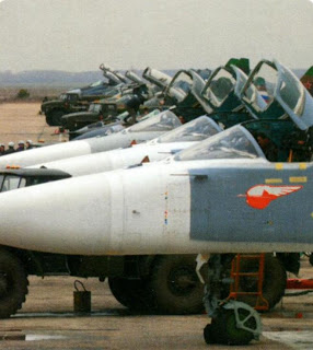 Бомбардировщики Су 24М Липецкого авиацентра.