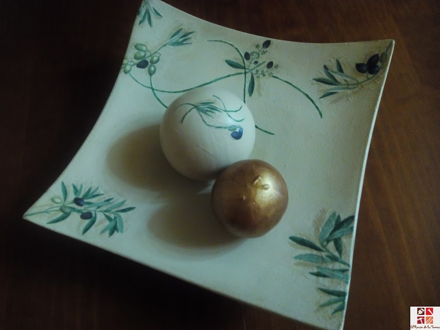 centro de mesa reciclado