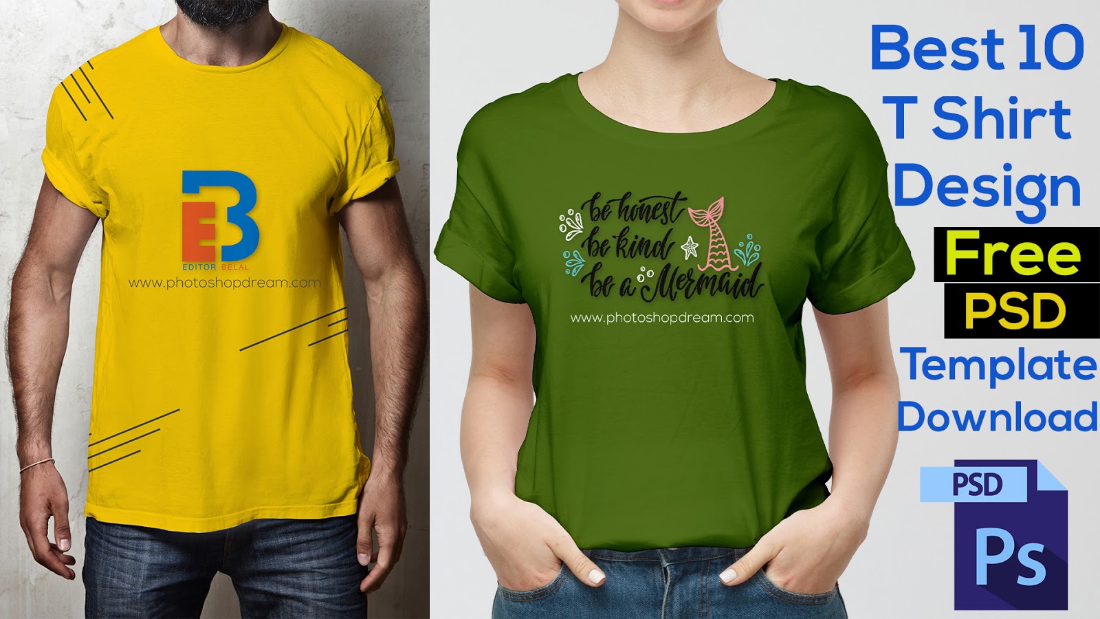 Best 10 T Shirt Design Template PSD Free Download  T Shirt Mockup  