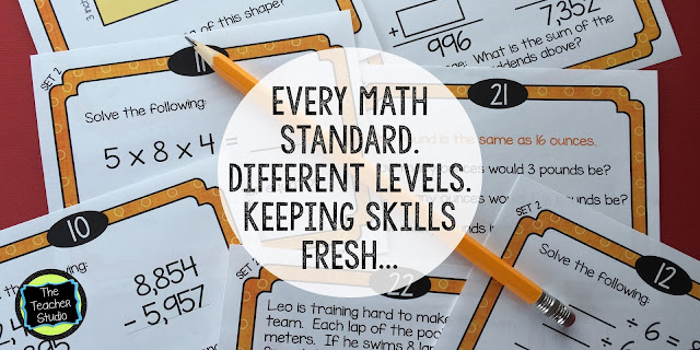 standards based spiral math review