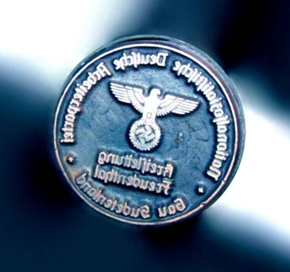 germanmilitariaww2 GAU SUDETENLAND HITLER NAZI PARTY NSDAP STAMP INK