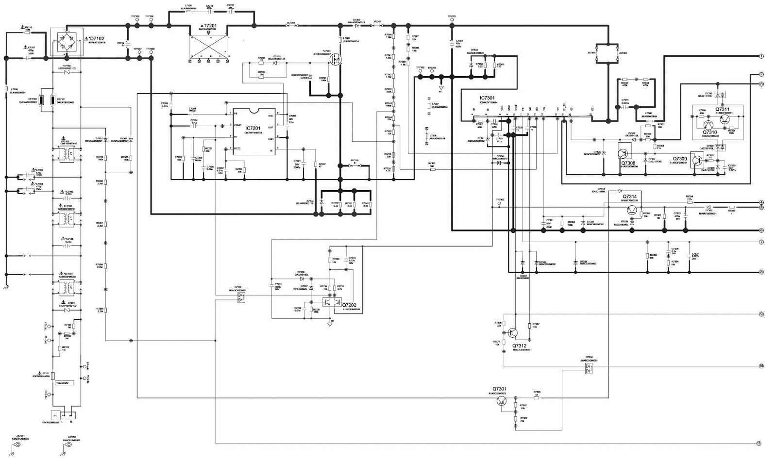 TNPA5364BJ - SMPS SCHEMATIC - PANASONIC TH L32X30C - LCD TV | Electro help