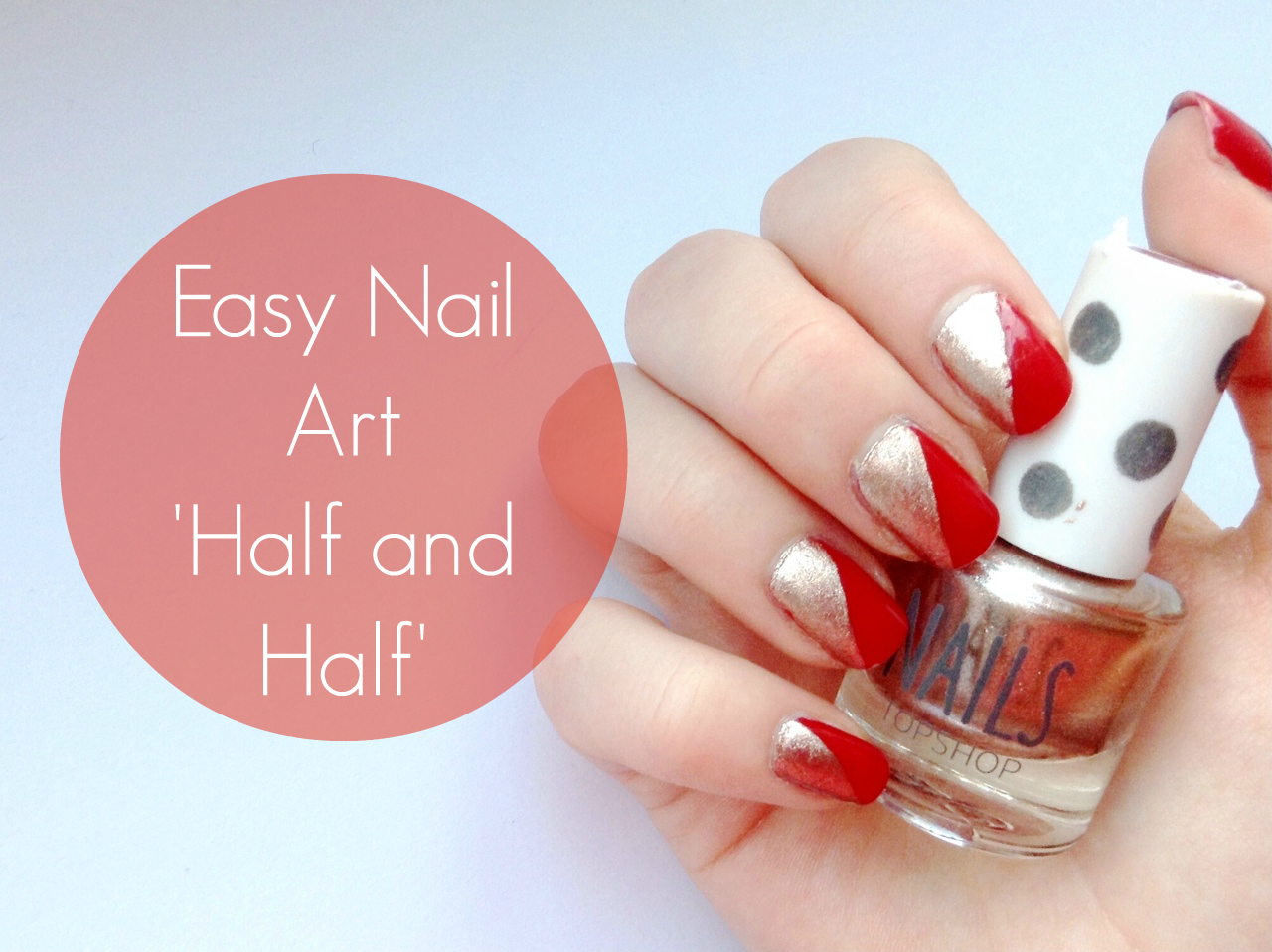 Half and Half Nail Art Step by Step - wide 9