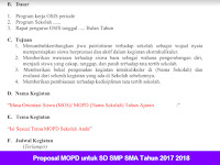 Proposal MOPD untuk SD SMP SMA Tahun 2017 2018