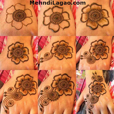 Simple Mehndi Designs Step By Step