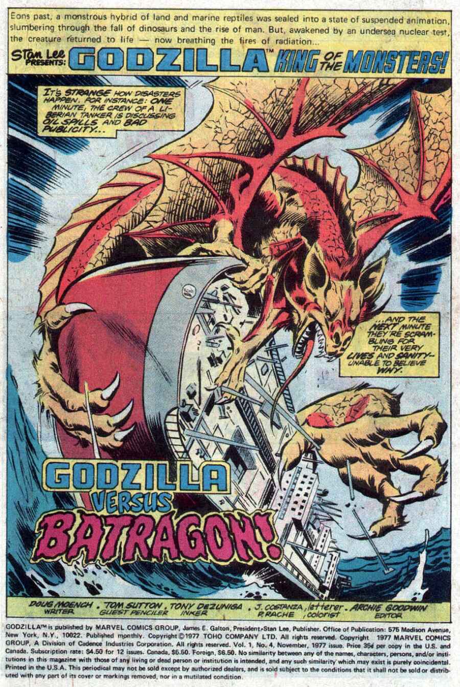 Read online Godzilla (1977) comic -  Issue #4 - 2