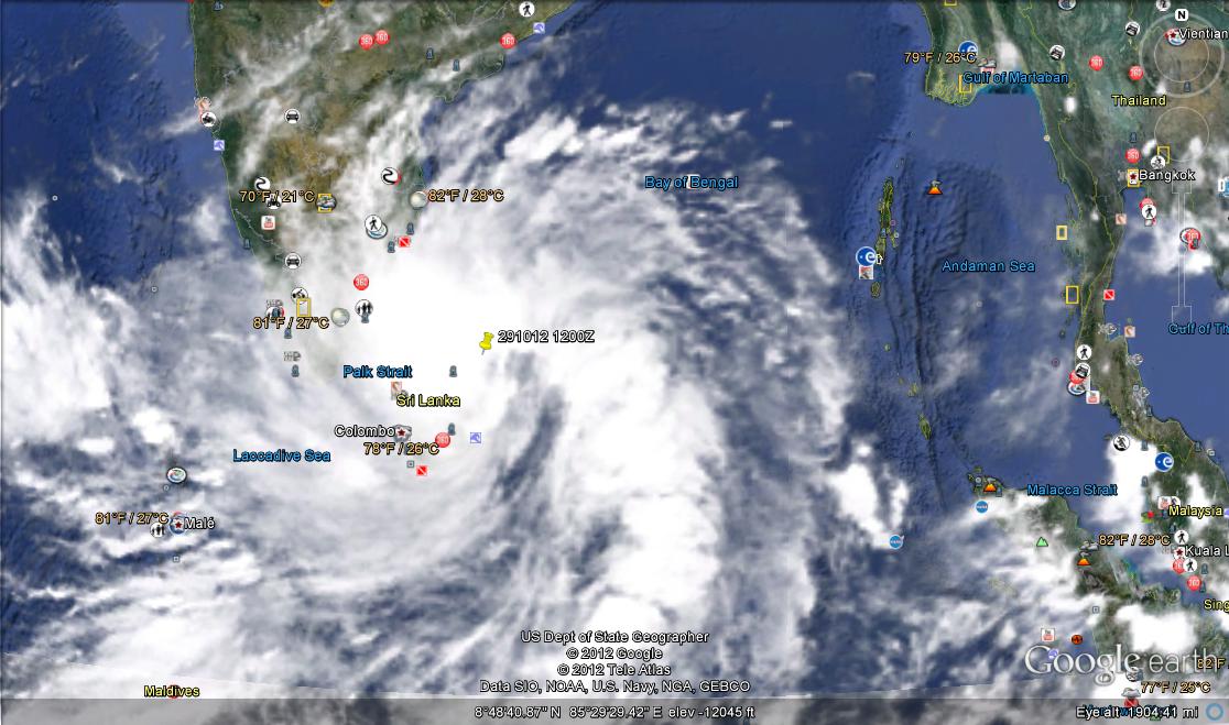 Rajan's Take Climate Change Latest Bay of Bengal Depression Satellite Image