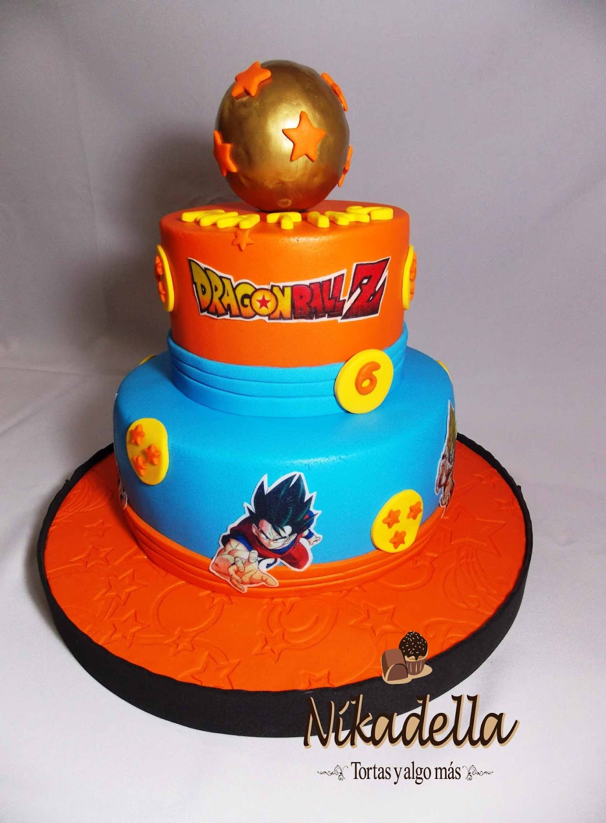 Nikadella: Torta Dragon Ball Z 6 años Matías