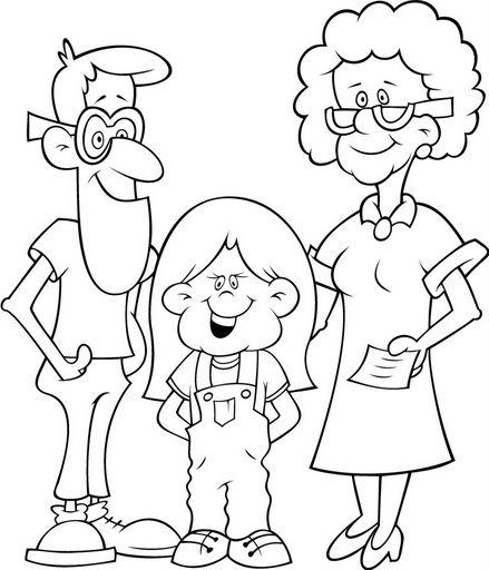 Mama Y Papa Dibujo Imagenes Para Colorear Clipart Gratis