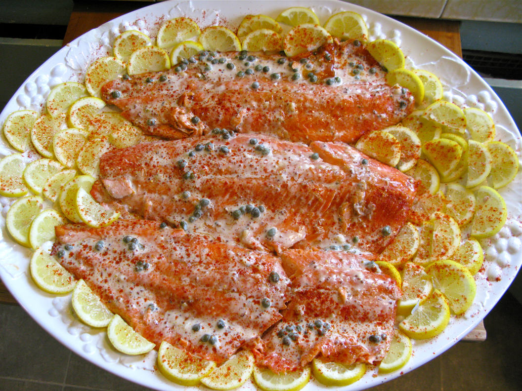 Randie's Recipes Maple/Soy Salmon with "Creamy" Glaze