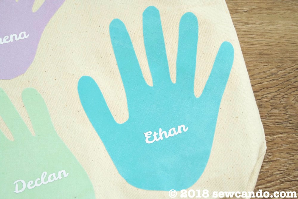 Sew Can Do DIY NoSew Fabric Keepsake Handprint Gifts