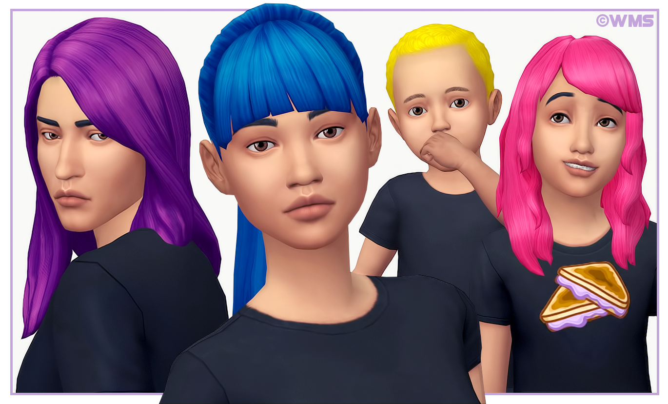 Sims 2 Blue Hair Recolors - wide 3