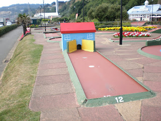 The Crazy Golf course at Shanklin seafront on the Isle of Wight back in 2008