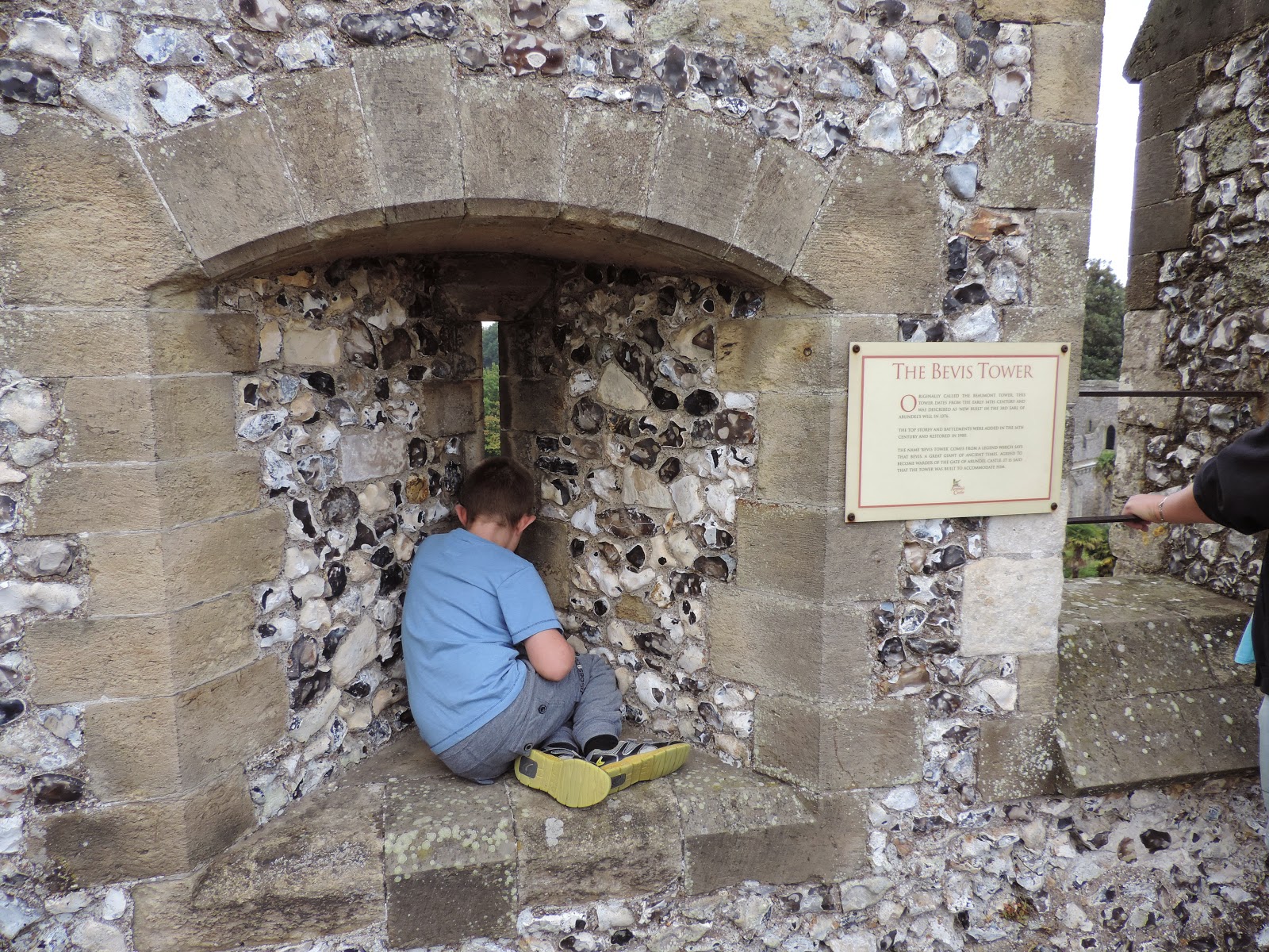 norman keep looking to bevis tower, arundel castle