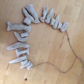 Salt Dough Bone Necklace Art Activity for Preschoolers from The Jammy Jigsaw