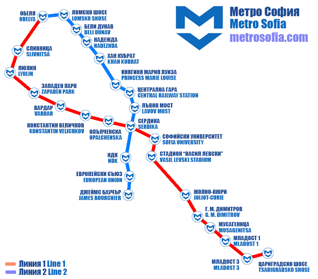 Метро болгарии