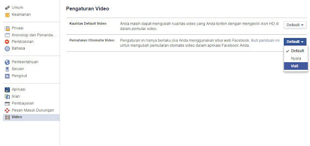 Cara Menon-aktifkan Putar Otomatis Video Facebook Cara Menon-aktifkan Putar Otomatis Video Facebook