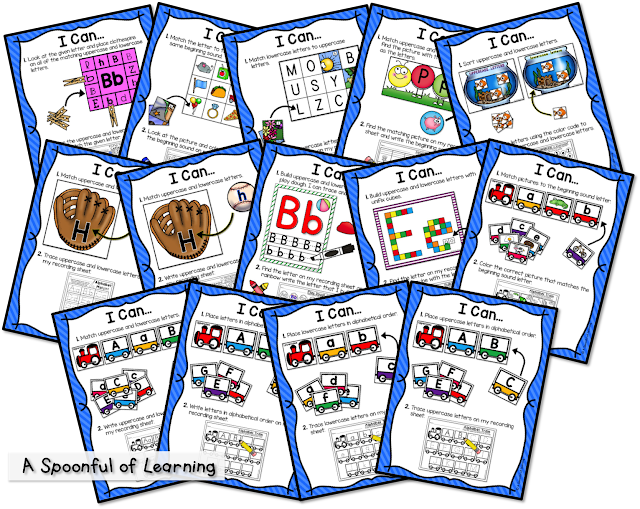 Alphabet center Activities are so much fun, your students won't realize they're learning! They're great to use during small group, independently, and more!