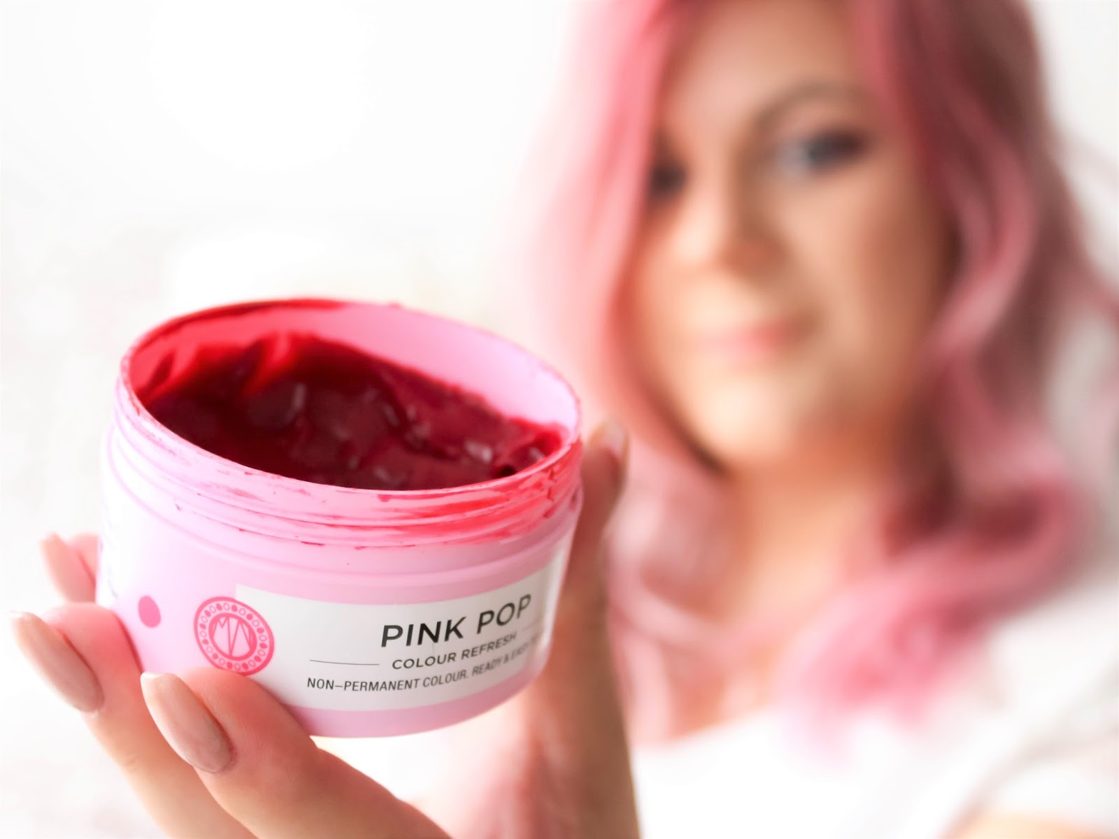 růžová maska pink pop maria nila