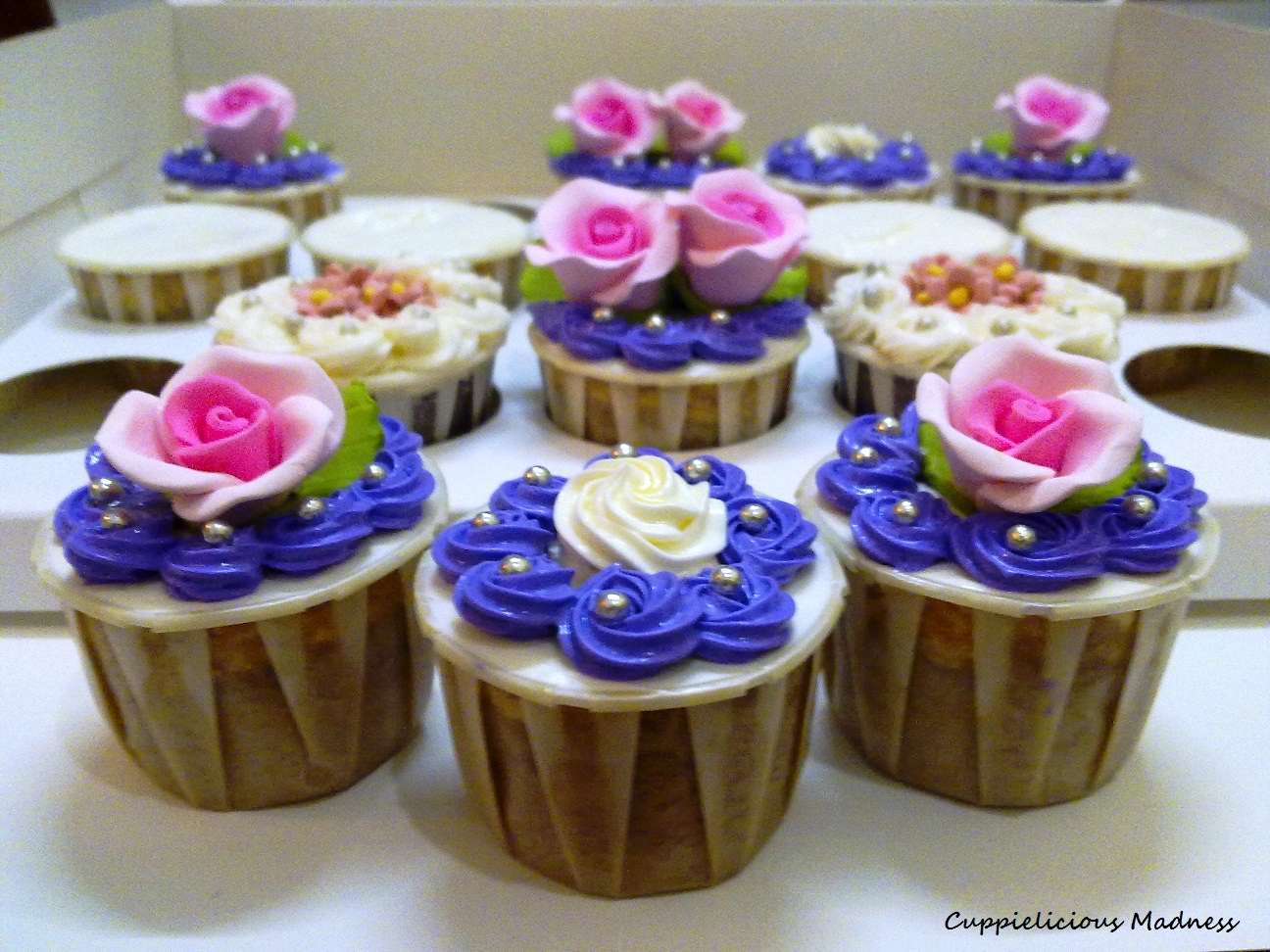 Cuppielicious Madness by Mia Cupcake Set Birthday, Thank You