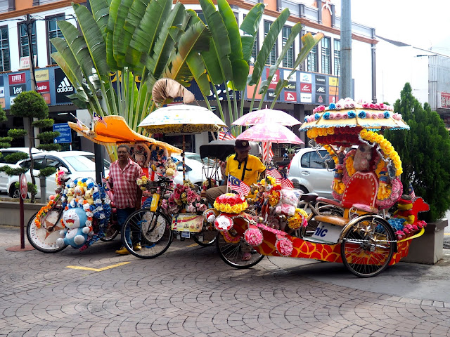 Trishaws in Melaka, Malaysia