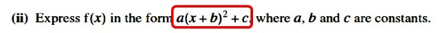 function,AS Exam,CIE,completing the square,domain,range,inverse function,tangent,discriminant,line,curve 