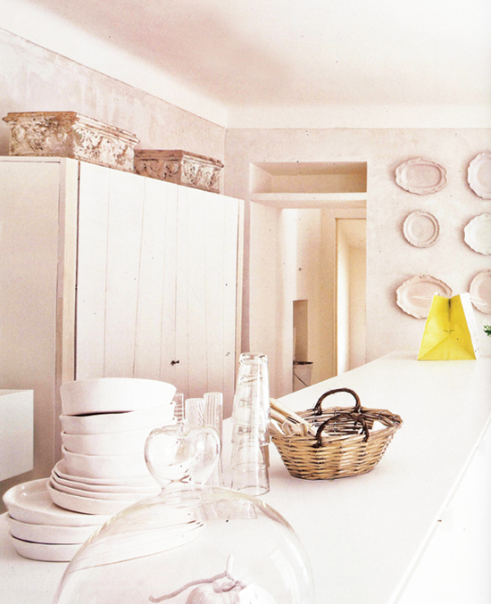 White kitchen inspiration with a subtle country vibe.