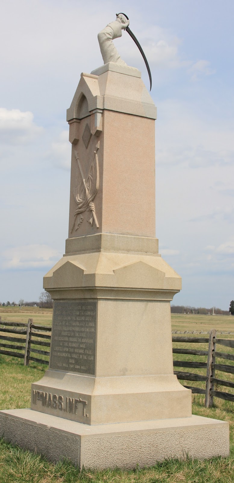The Civil War Picket Vandalized Gettysburg monument repaired