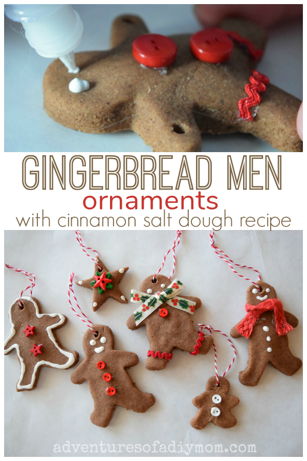 Salt Dough Gingerbread Ornaments Kids Christmas Craft