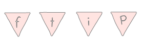 Banderines sociales rosas