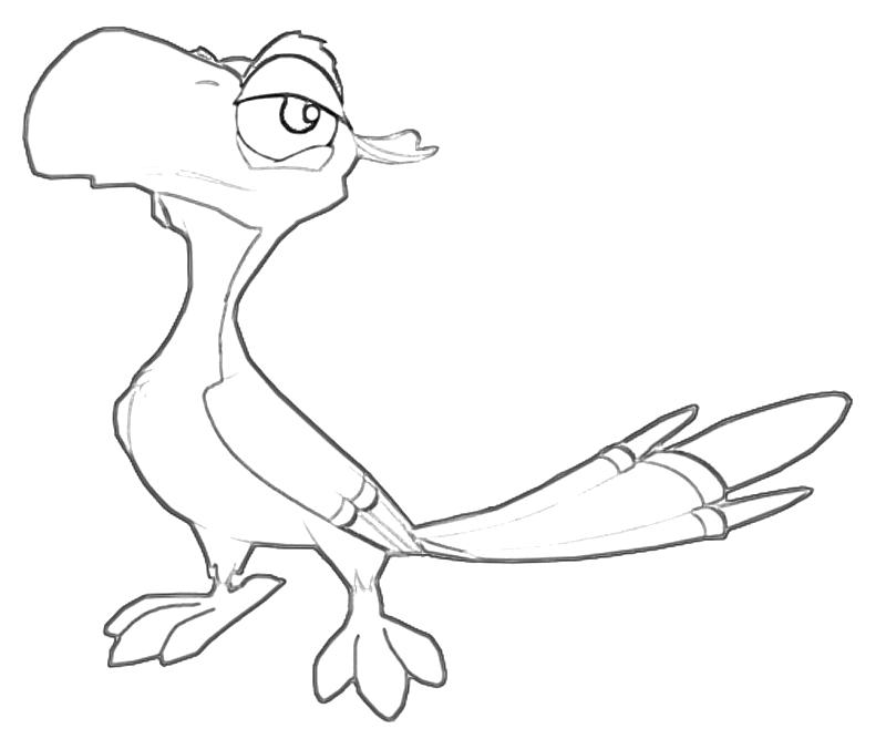 zazu lion king coloring pages - photo #11