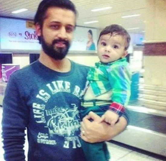 Atif Aslam with his son Ahad