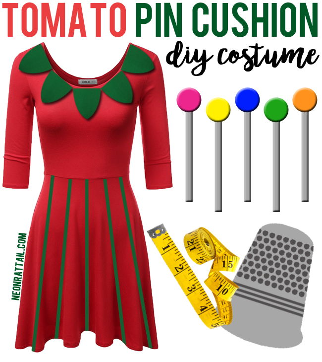 DIY Halloween Costume Idea: Tomato Pin Cushion