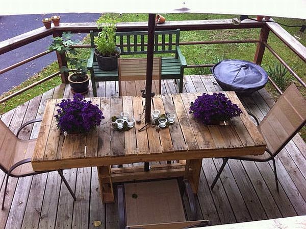 Recycle wooden pallets and turn them into home furnishings