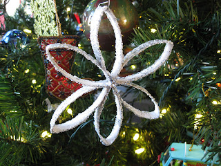 Cardboard Tube Snowflake Ornament