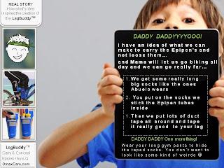 kid story of how idea for epipen carrier came up kid shows story of epipen carrier