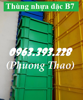 Linh, phụ kiện: Thùng nhựa đặc B7, hộp nhựa đặc cao cấp tại Hà Nội 6