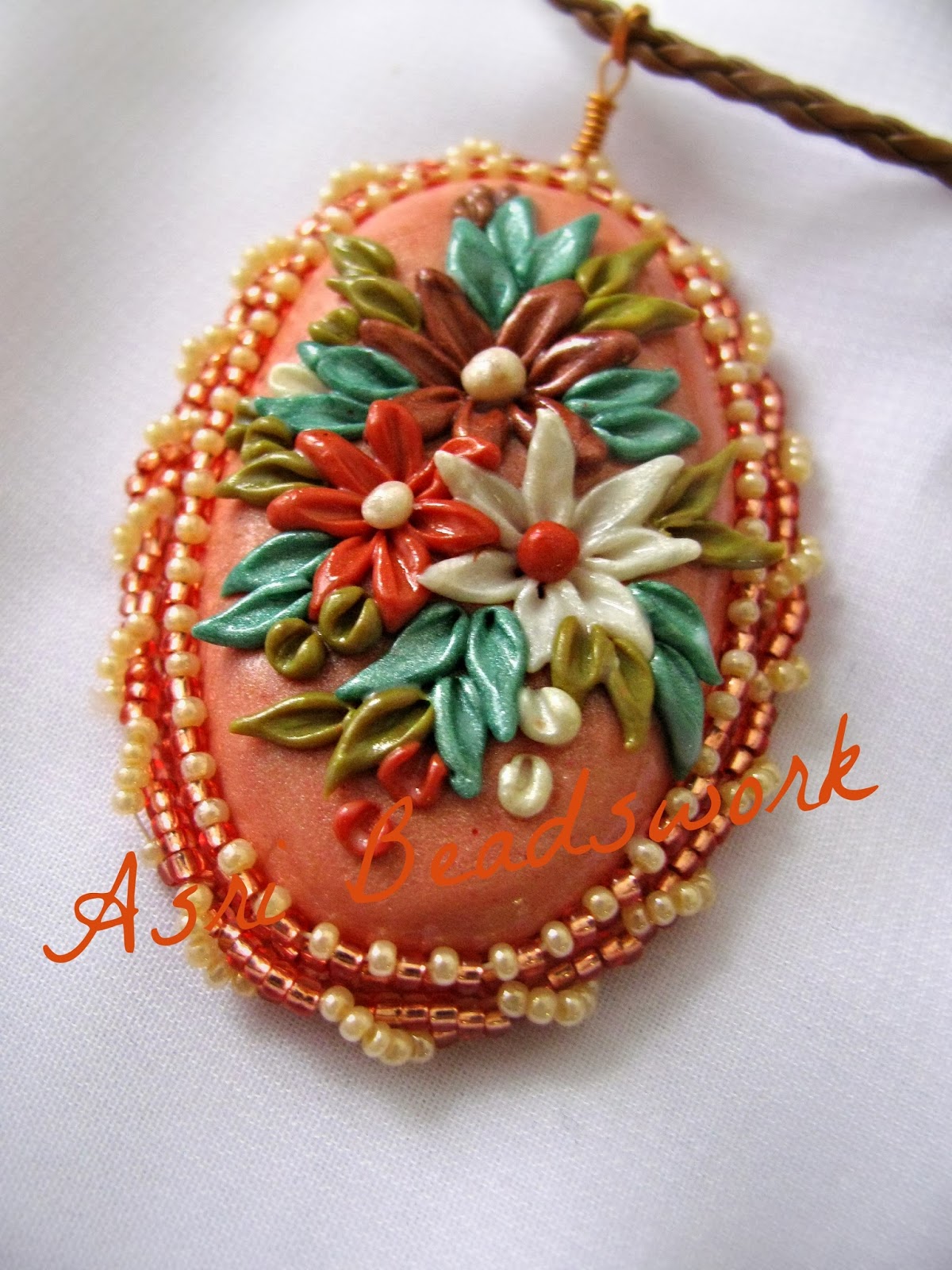 Asri's Beadswork: Soutache Jewelry with Polymer Clay Cabochons