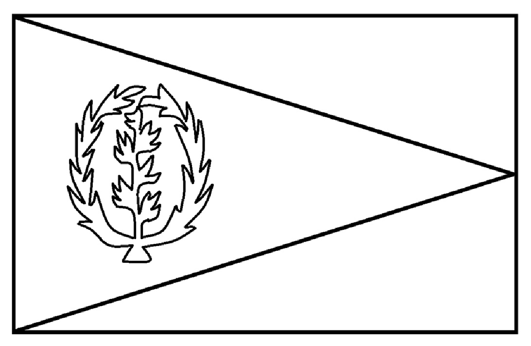 Download Mewarnai Gambar: Mewarnai Gambar Sketsa Bendera Negara Eritrea