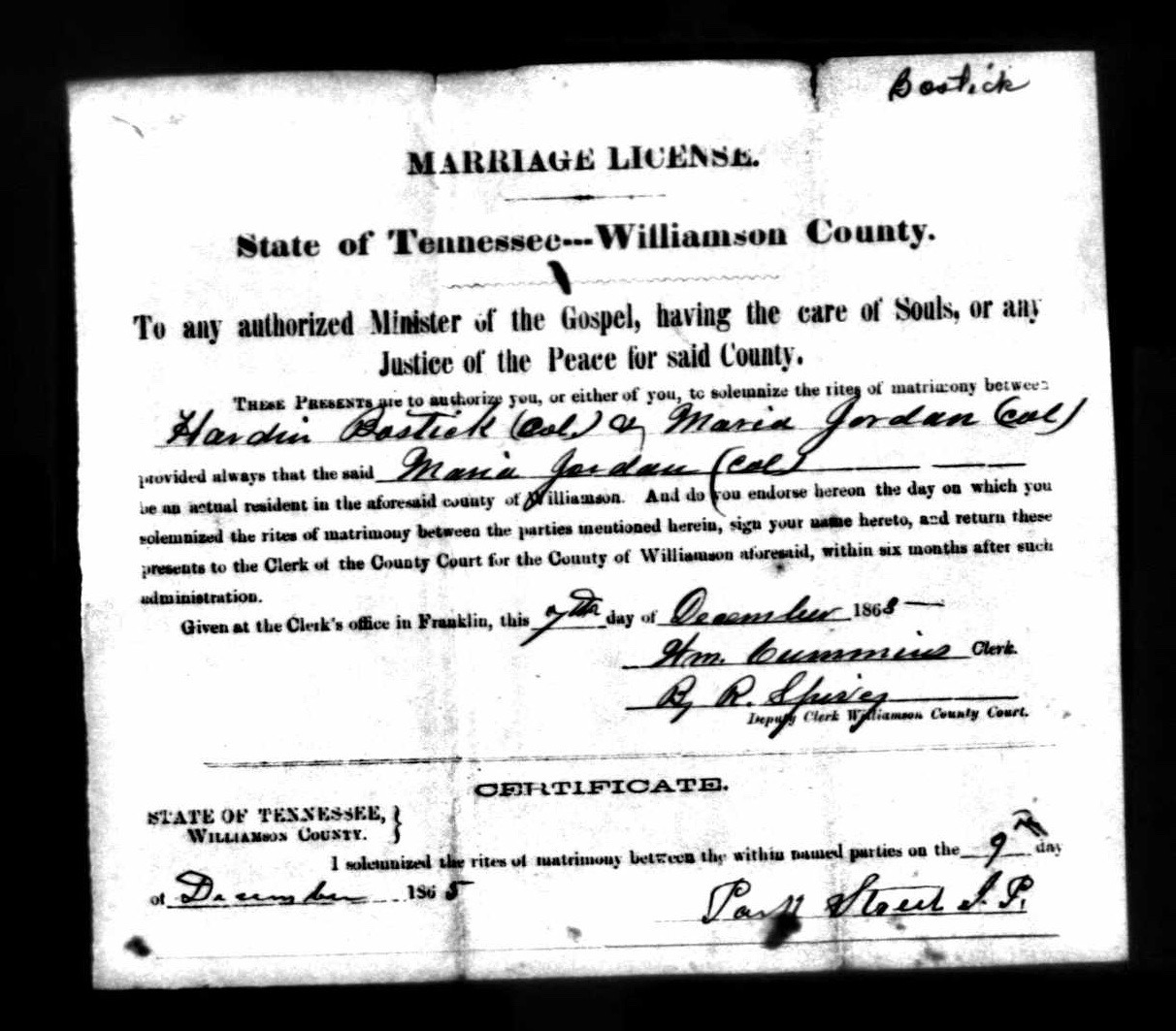 From Slaves to Soldiers and Beyond Williamson County, Tennessee's