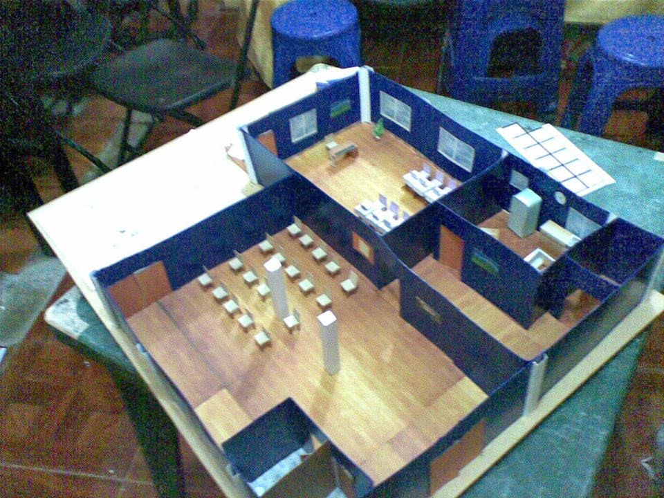 Maqueta Modelo Casa comunal