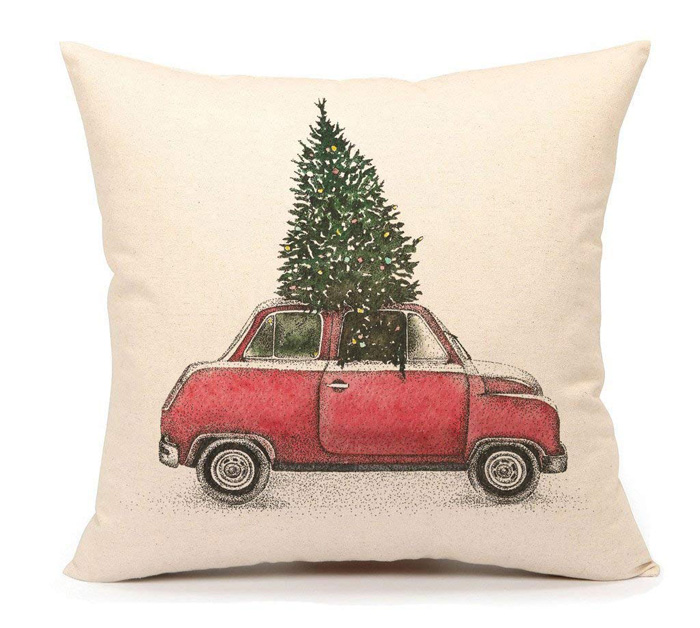 12+ Christmas Throw Pillows i should be mopping the floor